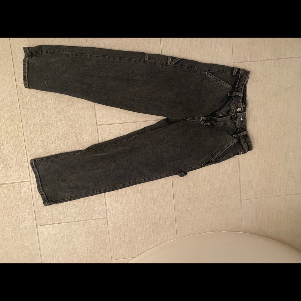 black carpenter jeans